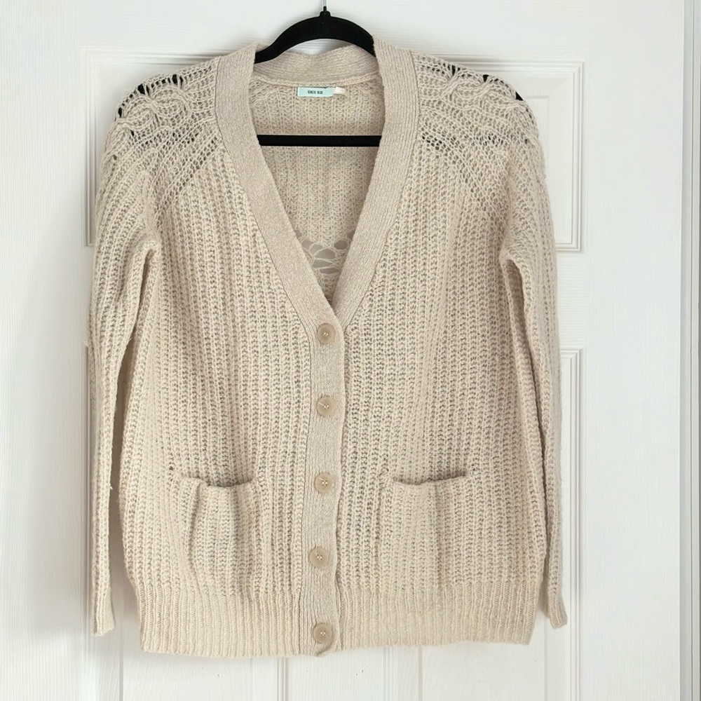 Kimchi Blue Cream Knit Cardigan